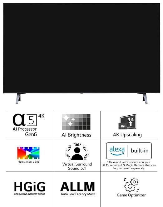 LG 108 cm (43 inches) 4K Ultra HD Smart LED TV 43UR7500PSC (Dark Iron Gray) Visit the LG Store