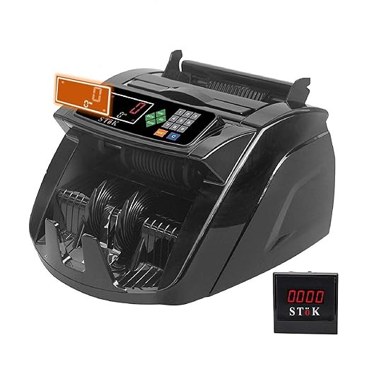 STöK (ST-MC05) Fully Automatic Note Counting Machine with Fake Currency Detection Feature and LCD Display (1 Year Offsite Warranty)…