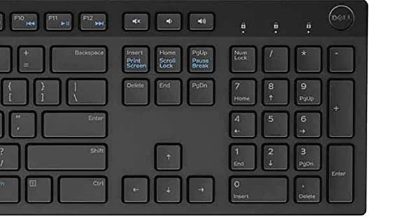 Dell Kb216 Wired Multimedia USB Keyboard with Quite Plunge