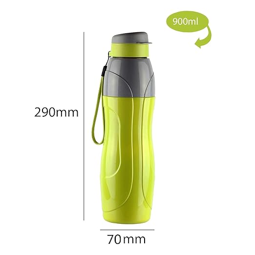 Cello Plastic Puro Classic Insulated Water Bottle (900ml, Assorted) - Set of 4