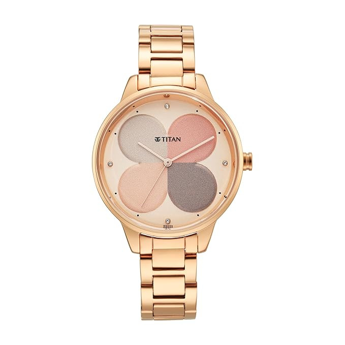 Titan Purple Glam It Up Multicoloured Dial Women Watch with Stainless Steel Strap-NS2648WM02/NT2648WM02