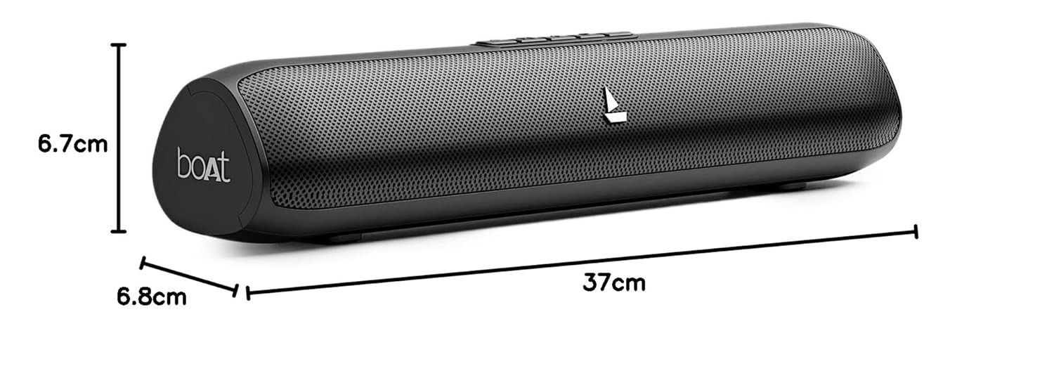 boAt Aavante Bar Groove, 16 W Signature Sound, Multiple Connectivity Modes, 6HRS Playtime, Bluetooth Sound Bar, Soundbar Speaker (Premium Black)