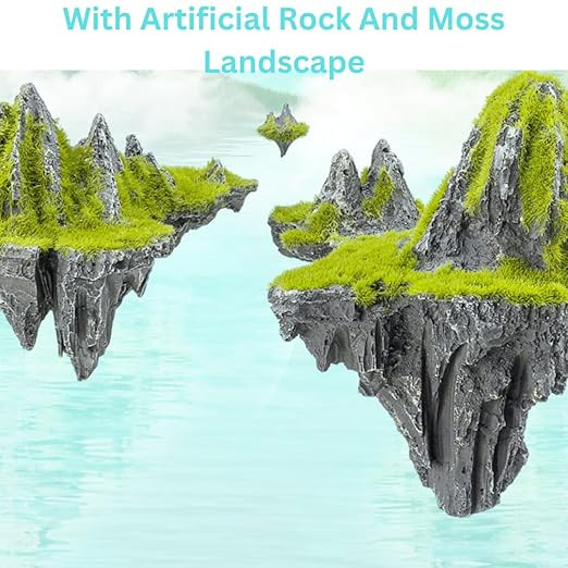 VAYINATO Nepall Mini Micro Sky City Landscape Ultra Clear 4K Glass Aquarium Fish Tank