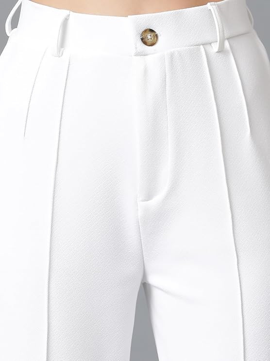 KOTTY Women's Solid Relaxed Fit 3/4 Sleeve Co-ord Blazer and Trouser Set.