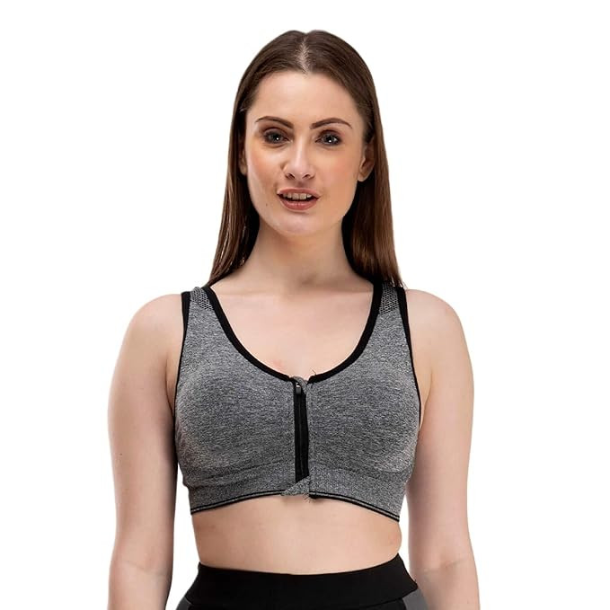 Mysha Women's Cotton Lightly Padded Wire Free Sports Bra