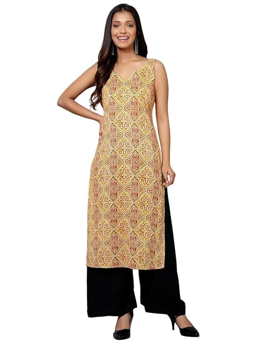 PATLANI Women's Crepe Full Stitched Kurti.