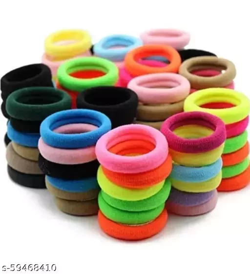 Sakshi Fashion Hair Rubber Bands Assorted Colors For Girls, Pack Of 30 Piece