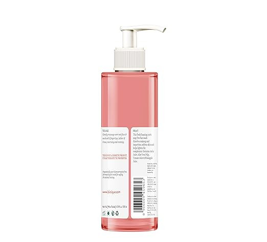 Biotique Fruit Brightening Face Wash| Ayurvedic and Organically Pure| Advanced Swiss Technology |100% Botanical Extracts| Suitable for All Skin Types | 200mL