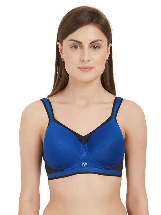 Clovia Women Polycotton Padded Wire Free Full-Coverage Sports Bra