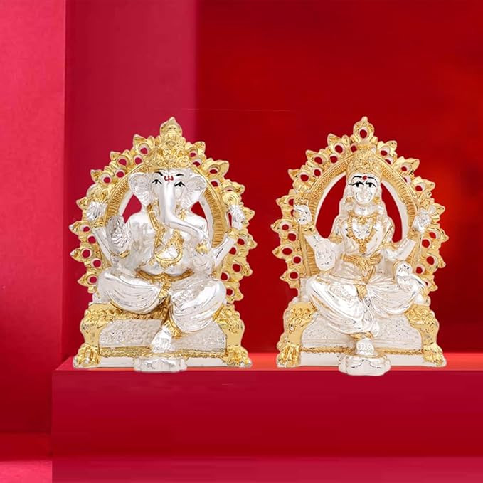 INTERNATIONAL GIFT Multicolour Ganesh Resign (Gold)