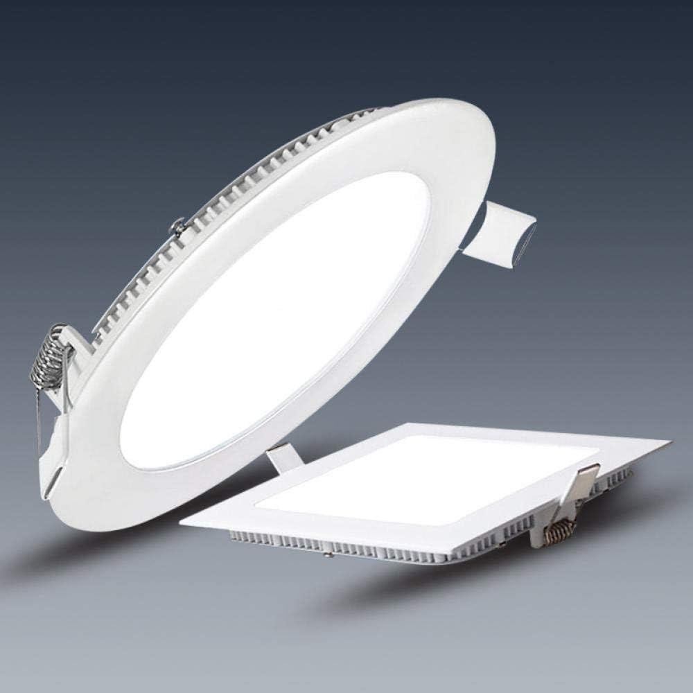 Dimmable LED Panel Light 3W 6W 9W 12W 15W 18W 25W Recessed Ceiling Light LED Downlight Indoor Spotlight AC110V 220V-Round_12W_Neutral Light_1