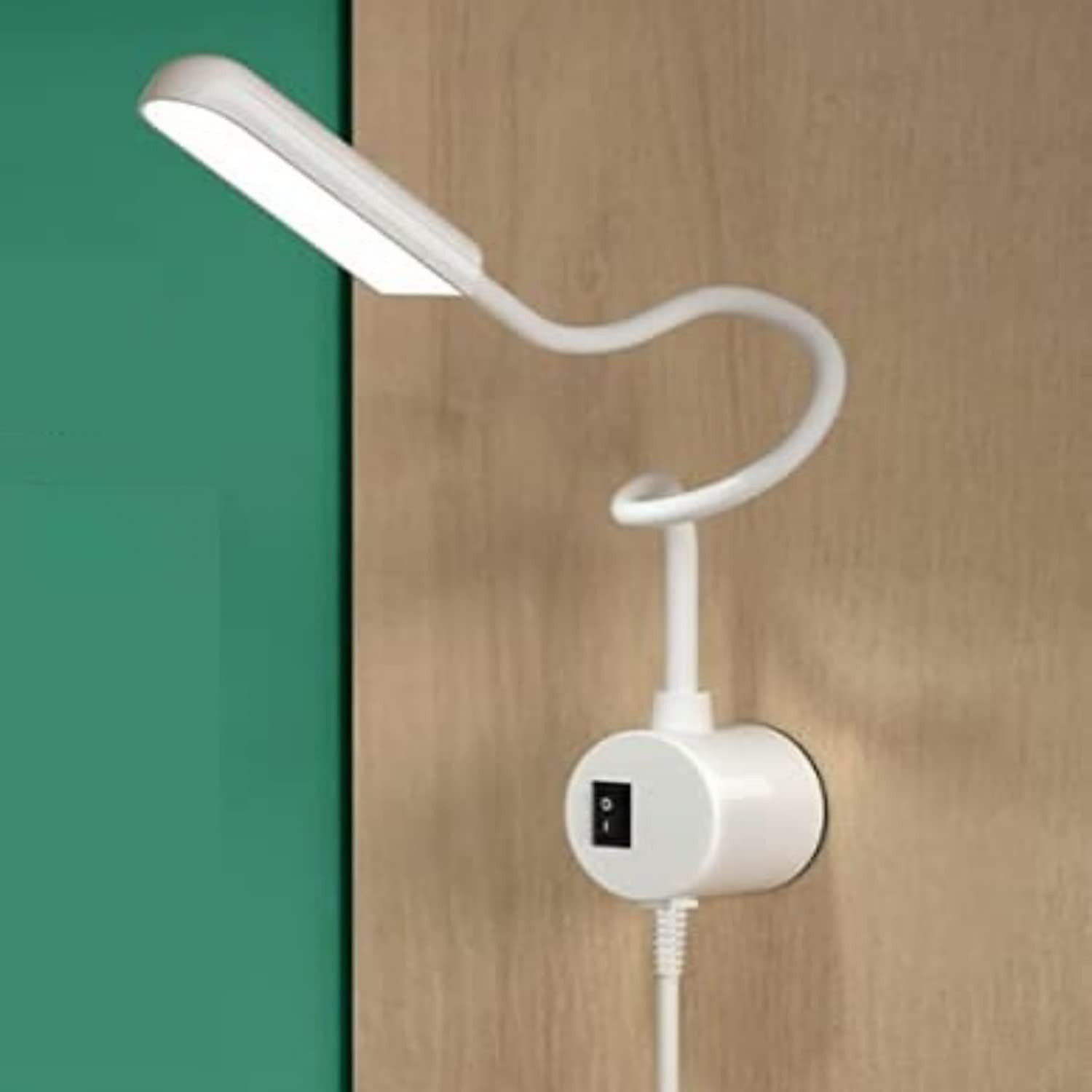 Lucky Store 10W LED's,Magnetic Mounting Base Lamp for Home Study,Reading Book,Bedside,Flexible,Desk Light,Table Lamp with Toggle Switch – White Color