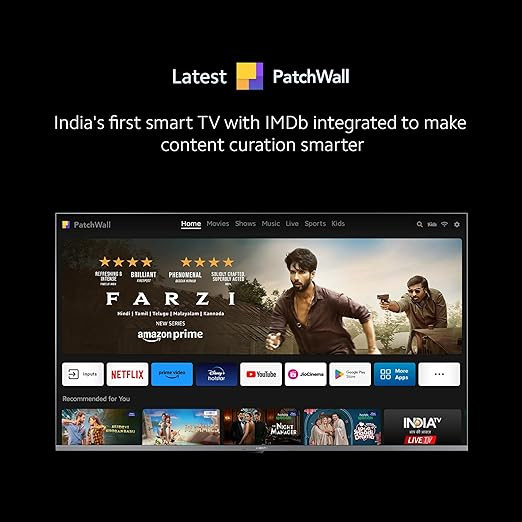 Xiaomi 138 cm (55 inches) X Pro 4K Dolby Vision IQ Series Smart Google TV L55M8-5XIN (Black)