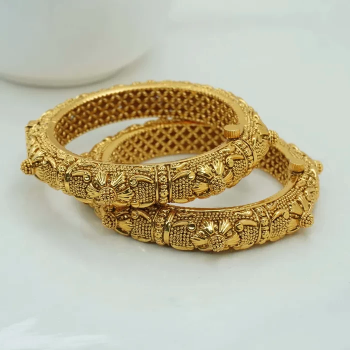 Traditional Gold Plated Bangle set for womens