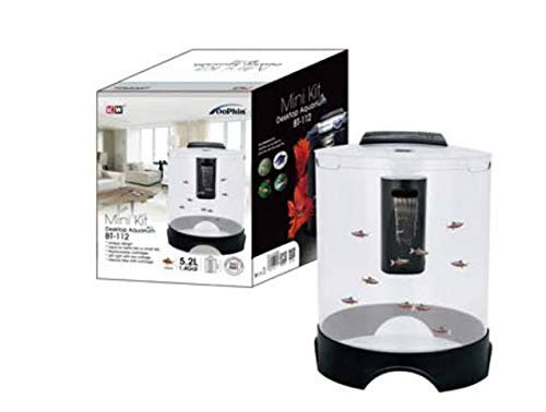 Dophin Aquarium Tank (Mini Betta Tank BT-112 : 5.2L/ 1.4Gal, Rust Resistant)-Central Fish Aquarium