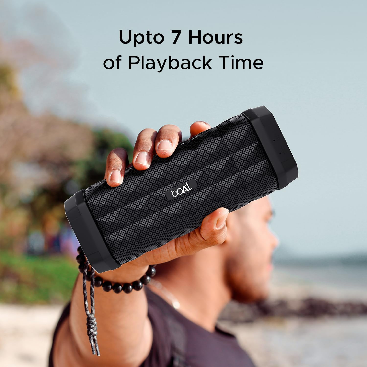 boAt Stone 650 10W Bluetooth Speaker with Upto 7 Hours Playback, IPX5 and Integrated Controls (Black)