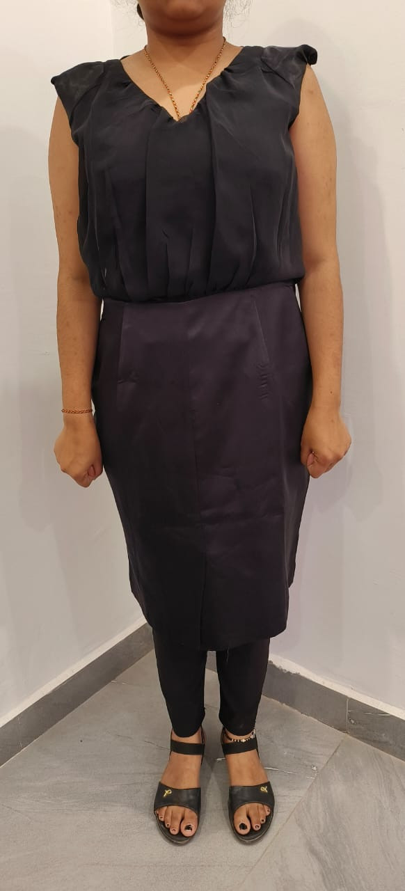 Women's Midi Skirts Solid Elastic Waist Flare Long Skirt