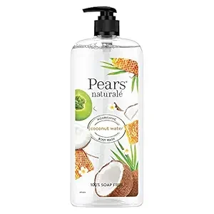 Pears Naturale Nourishing Coconut Water Bodywash With Glycerine, Soap Free, Paraben Free, Eco Friendly, Dermatologically Tested, 750 ml