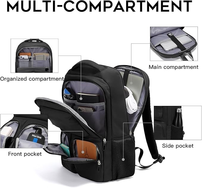 Red Lemon Bange 15.6 Inch Smart Laptop Backpack, Anti Theft Pocket and Accessories Organiser for Men Women Boys Girls