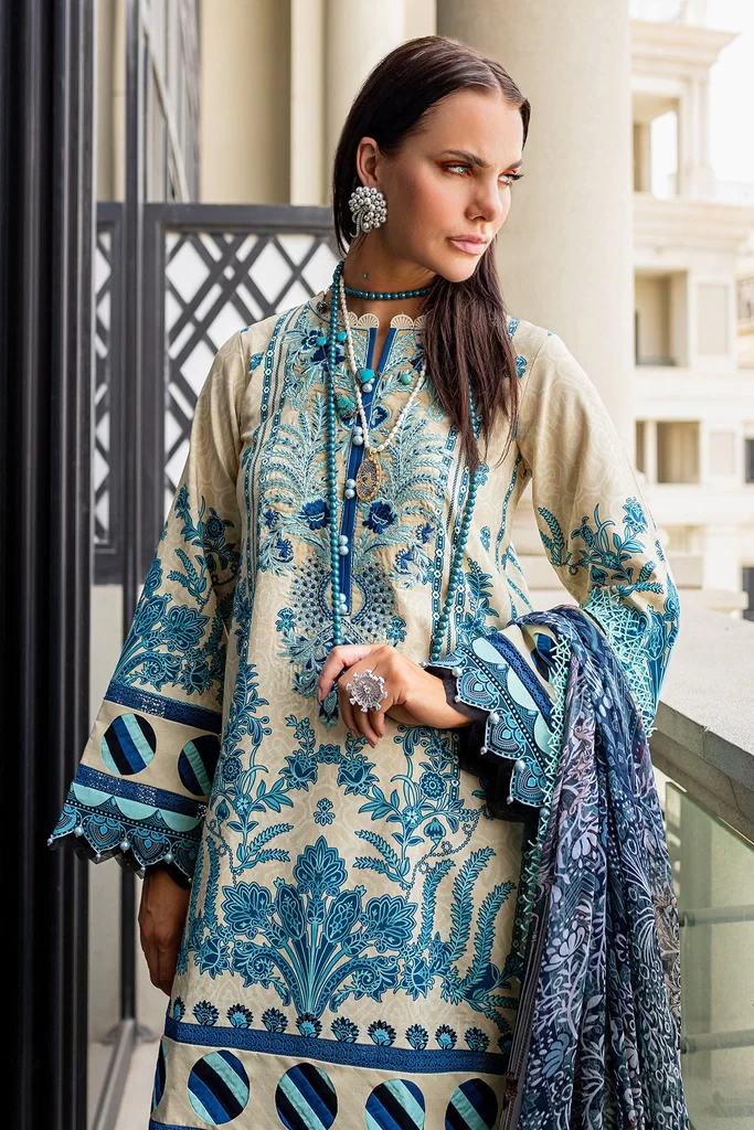 New collection of shree Jade Bliss Lawn Suits Chiffon Dupatta