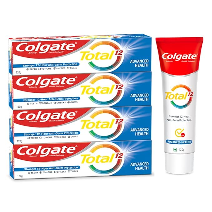 Colgate Total Whole Mouth Health, 480gm (Advanced Health), World's No. 1* Germ-fighting Toothpaste
