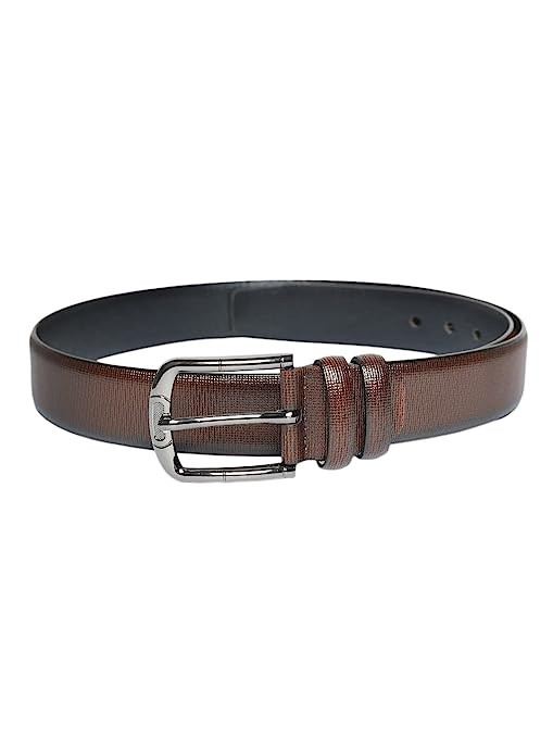 Casual Brown Leather Men's Belt
