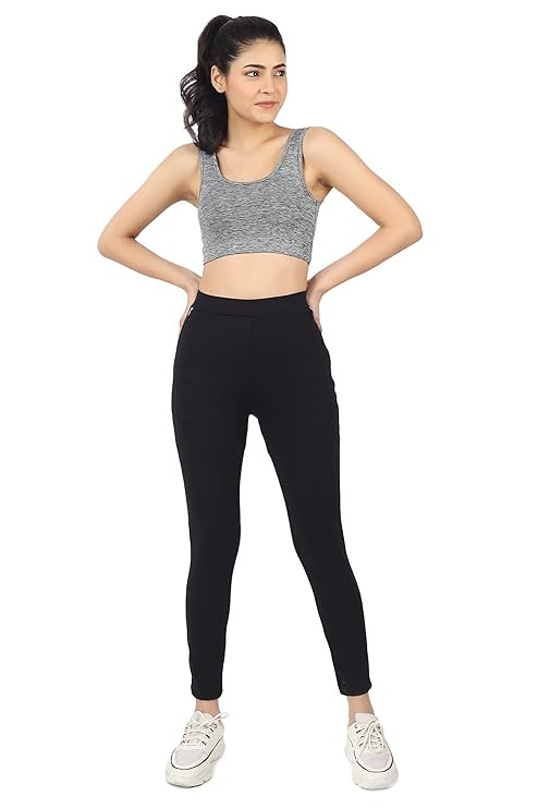 Mehrang Stretchable Yoga Pants for Women & Gym Pants for Women Workout with Mesh Insert & Side