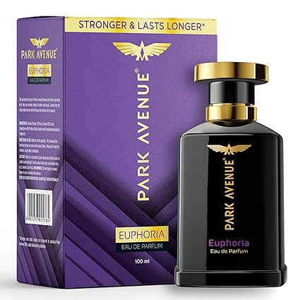 Park Avenue Euphoria, Eau De Parfum Men, 100ml | Long Lasting Perfume for Men | Premium Luxury Fragrance Scent | Aromatic Blend of Amber & Musk |