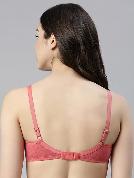 Enamor Women's Everyday Cotton Bra - Non-Padded, Non-Wired, Full-Coverage, Fab-Cool Technology with Side Support Shaper