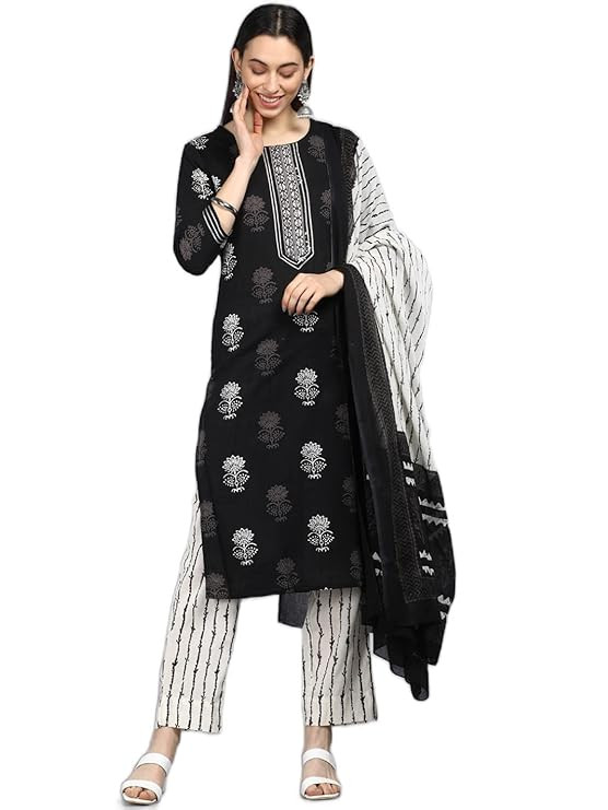 Vaamsi Women's Rayon Blend Floral Straight Printed Kurta Pant With Dupatta (PKSKD2567PNK)Vaamsi Women's Rayon Blend Floral Straight Printed Kurta Pant With Dupatta SetVaamsi Women's Cotton Blend Flora