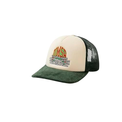 URBAN MONKEY Steezy 100% Cotton Creem Deep Green Snapback Cap for Men & Women | Comfort and Style Sports Cap, Designed & Seeking The Perfect Fashion | One Size Fits Most