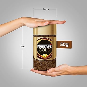 Nescafe Gold Rich and Smooth Instant Coffee Powder, 50g Jar