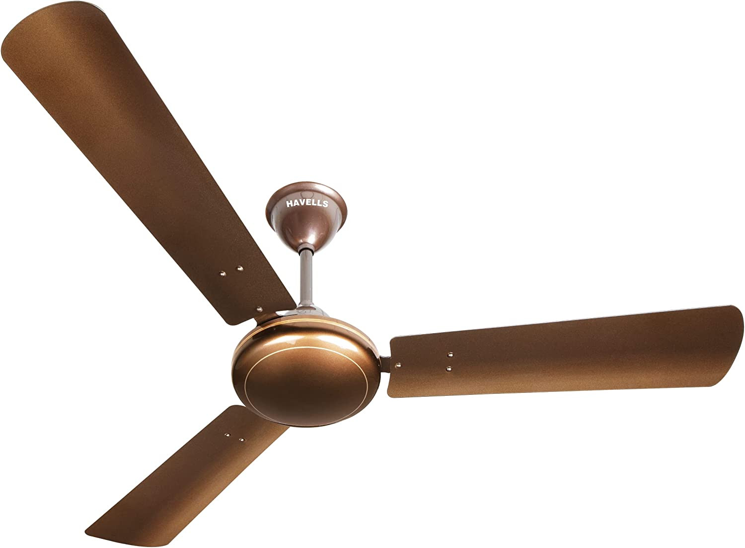 Havells 1200mm SS 390 Energy Saving Ceiling Fan (pearl brown), Pack of 1)