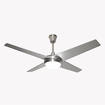 Fanzart Metallica- industrial ceiling fan; Matte silver