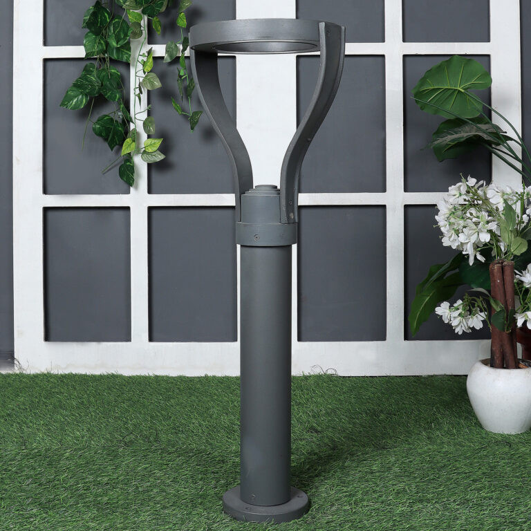 SUPERSCAPE Outdoor Lighting aluminium die cast 30 inch 12 watt LED bollard grey with top branded LED and high quality LED driver