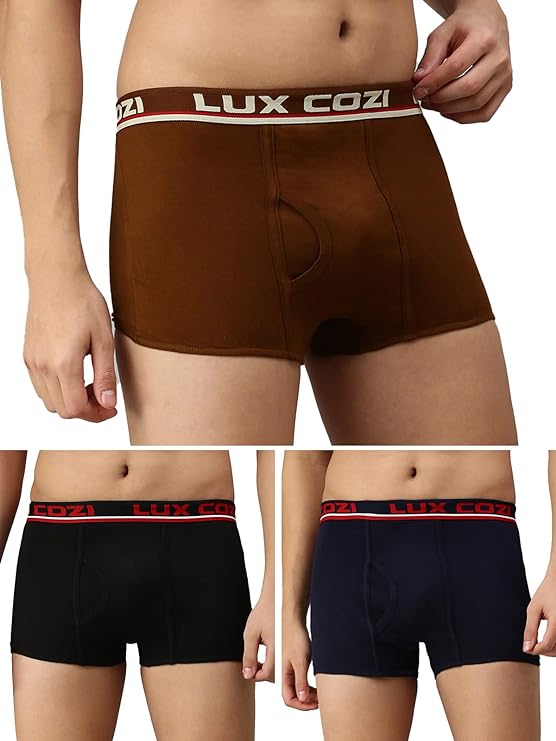 Lux Cozi Men's Cotton Boxers (Pack of 3)