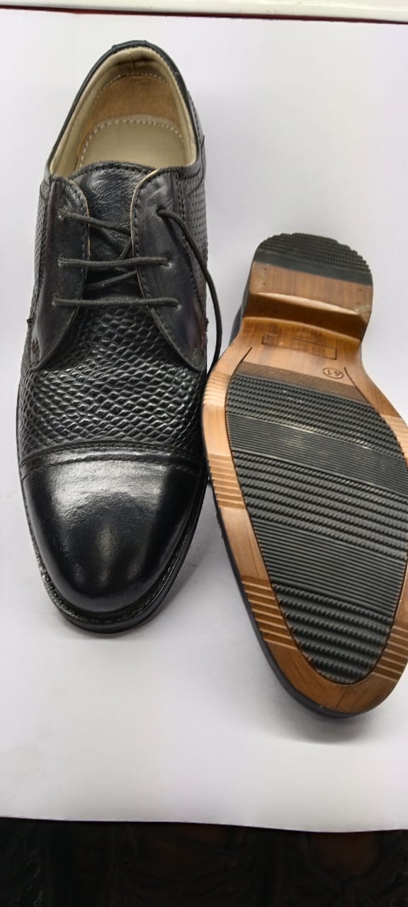 Men's Leather Black Formal Shoes for Men
