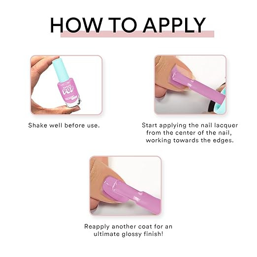 SUGAR POP Nail Lacquer - 16 Lavender Lit (Lavender) 10 Ml - Dries In 45 Seconds, Chip-Resistant, Long-Lasting. Glossy Finish High Shine Nail Polish