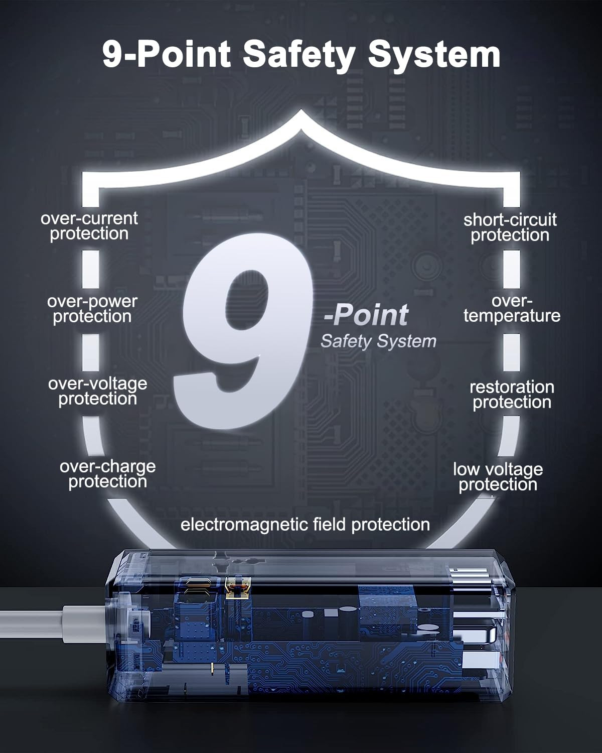 Hoteon Extension Cord, Extension Board with 65W PD & 60W QC USB Solts, 3 Pin Extension Cable with Universal Socket, Surge Protection for Laptop Charging, Desk, Home, Travel Use