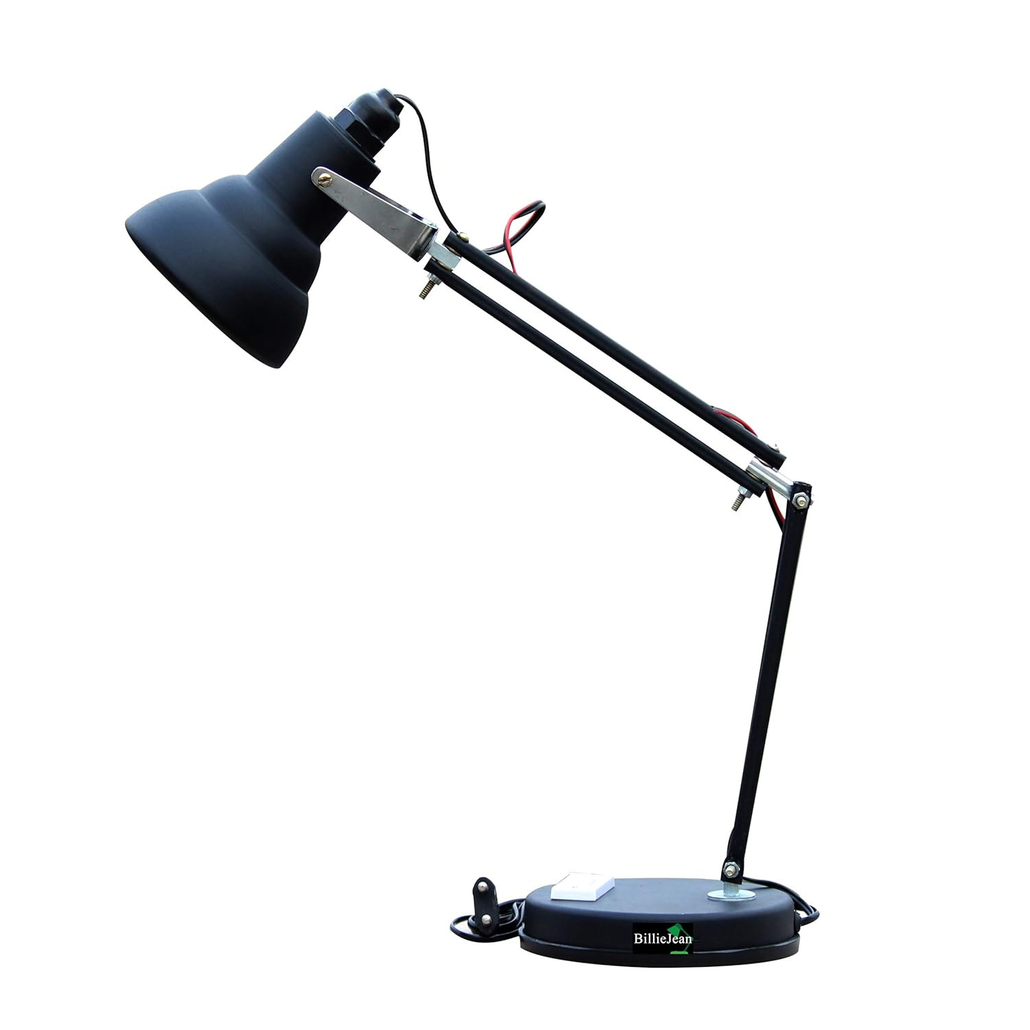 BillieJean Pixar Studying & Reading LED Table Lamp, Matte Black, Pack Of 1(Metal)