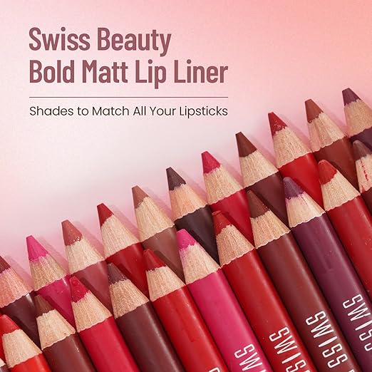 Swiss Beauty Bold Matt Lip Liner | Long-lasting |MaFinish | Non-drying | Sh-lasting |Matteade-03, 5gm