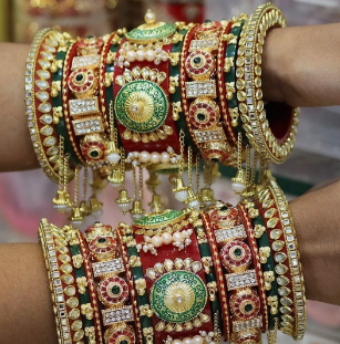 Traditional beautiful Rajwadi finish Bangles for women& girl