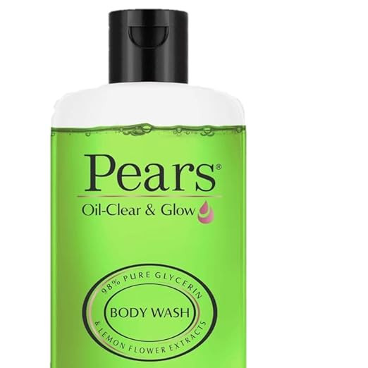 Pears Oil Clear & Glow Shower Gel, With 98% Glycerine, 100% Soap Free, Paraben Free, 250 ml