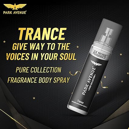 Park Avenue Pure Collection Trance Fragrance Body Spray for Men, 135ml