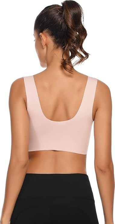 Luella Light Support Wireless Bra, Seamless No-Line Ultra-Soft Leisure Bralette, for Sleep, Yoga and Everyday Use,/Stretchy Back/Comfortable Design