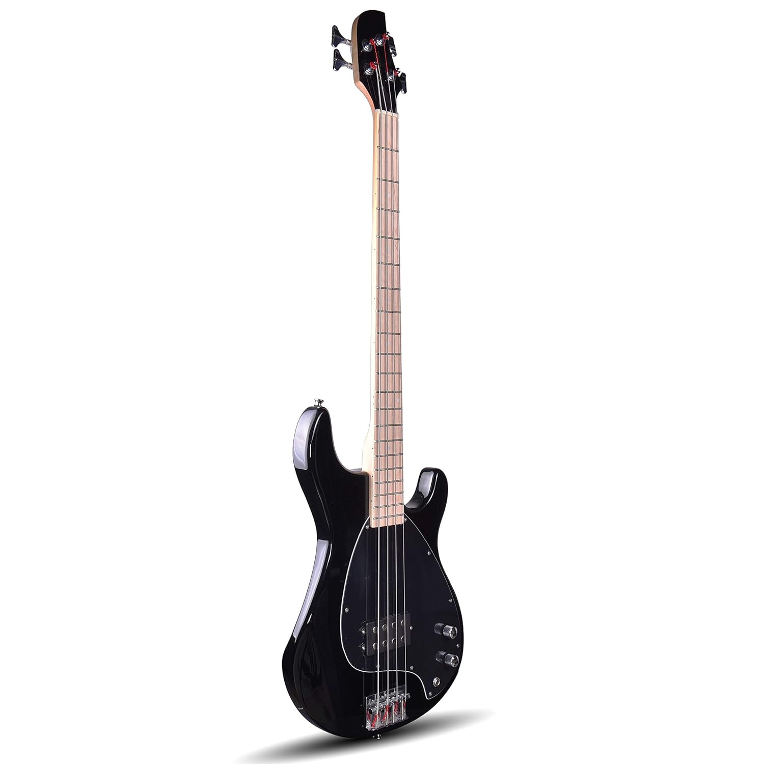 Kadence, Chronicle Series Electric Bass Guitar, Black Ash Wood with P-J Pickup, 2 Tone and 2 Volume Control