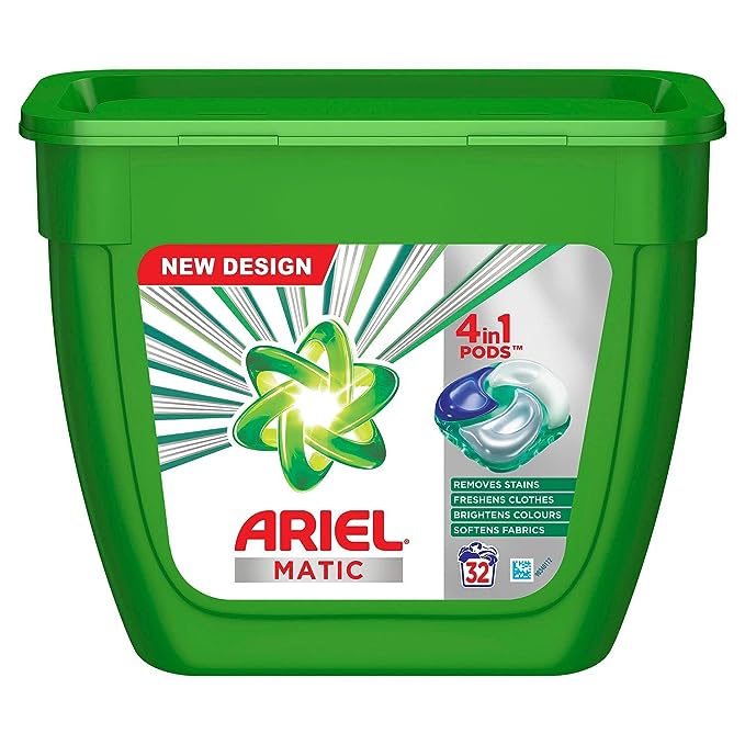 Ariel Matic 4in1 PODs Detergent Pack 32 ct -for Top &y nFront load washing machine ol
