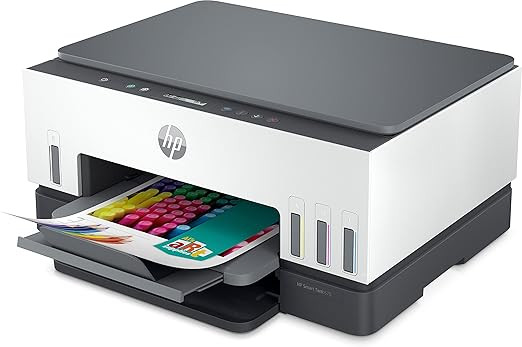 HP Smart Tank 670 All-in-One Auto Duplex WiFi Integrated Ink Tank Colour Wired Color Home Inkjet Printers, Scanner, Copier- High Capacity Tank (6000 Black, 8000 Colour) with Automatic Ink Sensor