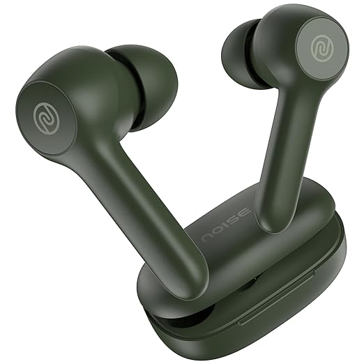 Noise Buds VS201 V3 in-Ear Truly Wireless Earbuds with 60H of Playtime, Dual Equalizer, Full Touch Control, Mic, BTv5.1 (Forest Green)