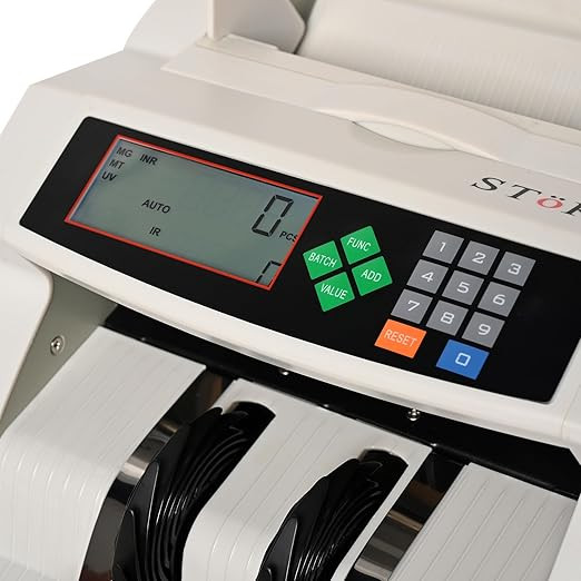SToK (ST-MVC01) Semi Value Counting Machine with UV/MG Counterfeit Notes Detection Plus External Display (1 Year Offsite Warranty)